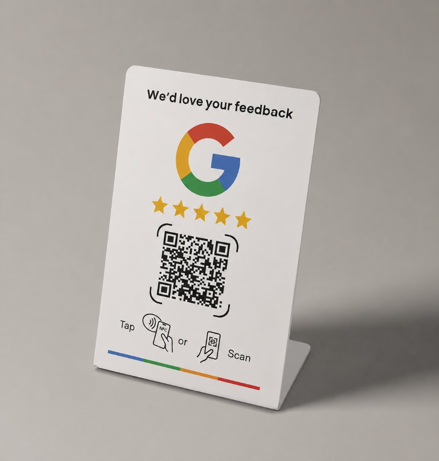 Stand de reseñas de Google